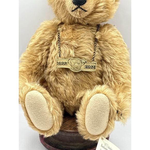 Steiff 100th Anniversary Teddy Bear 1902-2002 Danbury Mint Mohair Growler 666612 - Picture 4 of 11